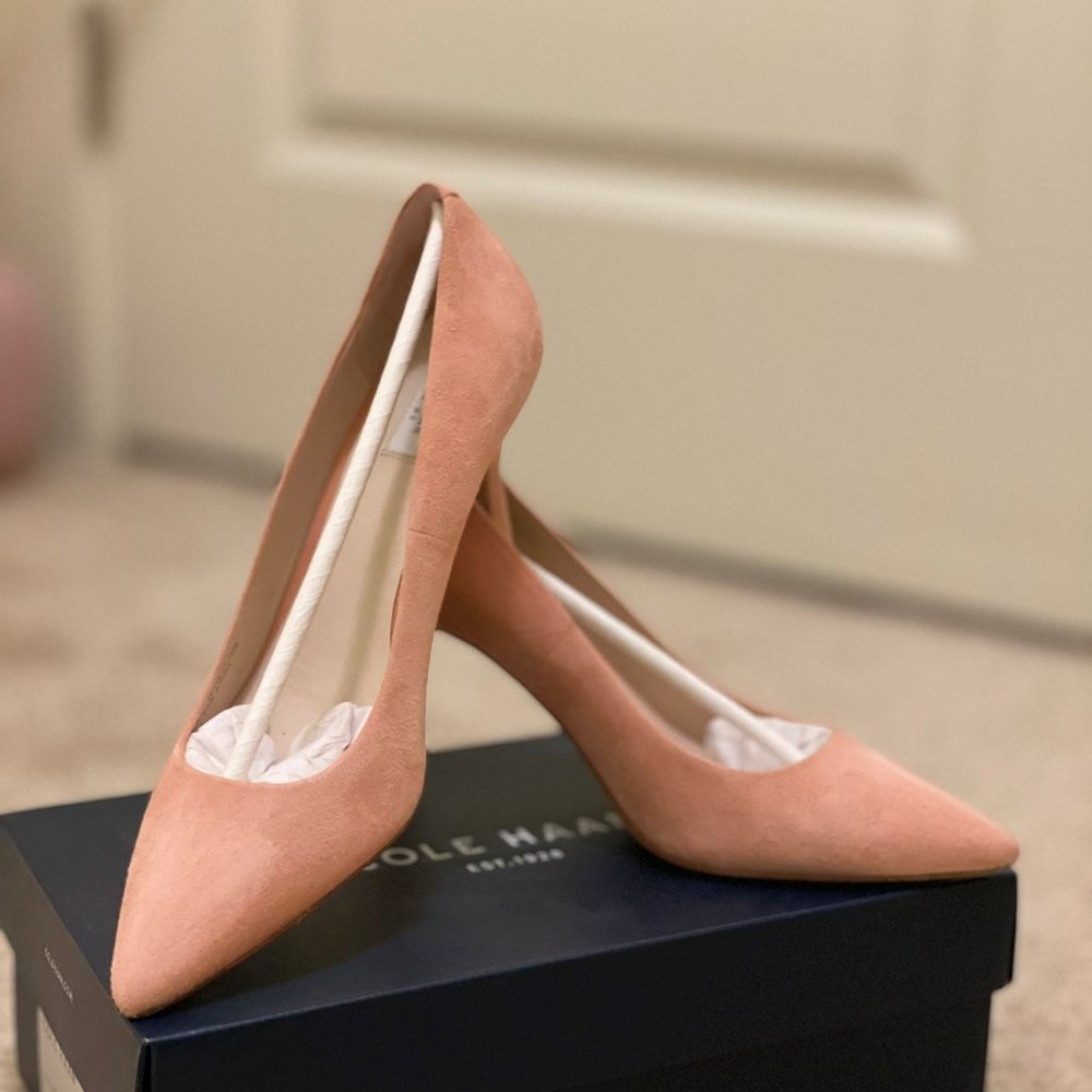 Cole Haan Vesta Pumps 85mm Heels in Coral Almond Size 7.5